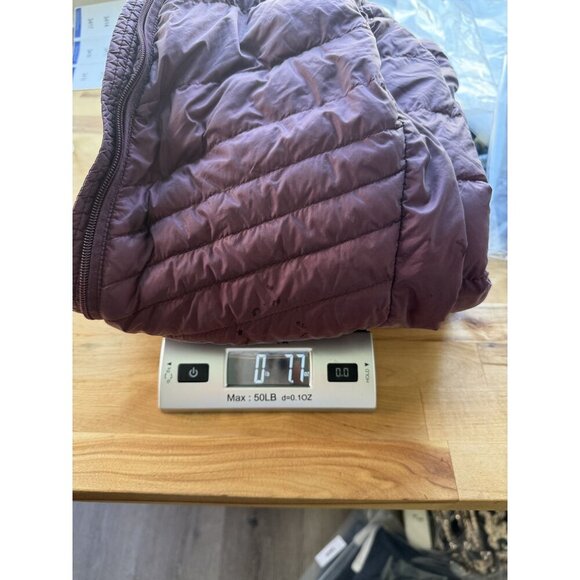 Abercrombie & Fitch Womens Down Puffer Coat Jacket L Lightweight Packable Zip - Picture 9 of 9